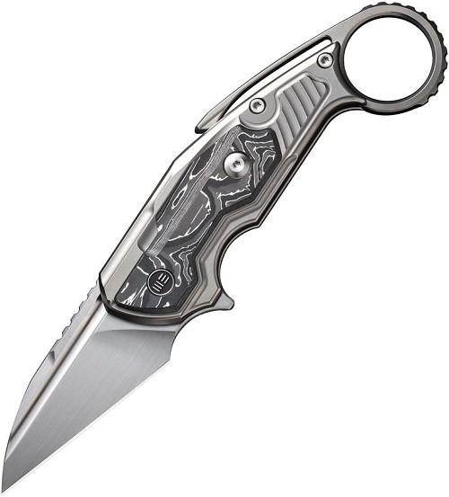 We Knife Co Ltd Yardbird Button Lock Pocket Knife Aluminum Foil - WE220213 