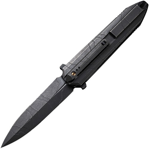 We Knife Co Ltd Diatomic Framelock Pocket Knife Black  - WE220324 