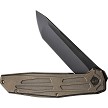 WE220353 We Knife Co Ltd Shadowfire Framelock Pocket Knife Bronze 