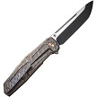 WE220354 We Knife Co Ltd Shadowfire Framelock Pocket Knife Flame 