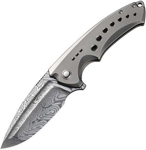 We Knife Co Ltd Nexusia Framelock Pocket Knife Damascus - WE22044DS1 