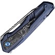 WE23012B3 We Knife Co Ltd Falcaria Framelock Pocket Knife Blue Aluminum Foil 