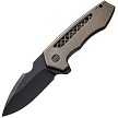 We Knife Co Ltd Harpen Framelock Pocket Knife Bronze - WE230193 