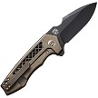 WE230193 We Knife Co Ltd Harpen Framelock Pocket Knife Bronze 