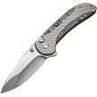 We Knife Co Ltd Zizzit Button Lock Pocket Knife Aluminum Carbon Fiber - WE230312 