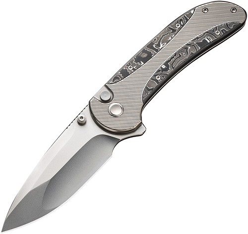 We Knife Co Ltd Zizzit Button Lock Pocket Knife Aluminum Carbon Fiber - WE230312 