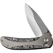 WE230312 We Knife Co Ltd Zizzit Button Lock Pocket Knife Aluminum Carbon Fiber 