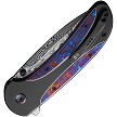 WE23031DS1 We Knife Co Ltd Zizzit Button Lock Pocket Knife Timascus 