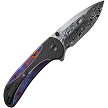 WE23031DS1 We Knife Co Ltd Zizzit Button Lock Pocket Knife Timascus 