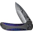 WE23031DS1 We Knife Co Ltd Zizzit Button Lock Pocket Knife Timascus 