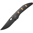 We Knife Co Ltd Attor Framelock Pocket Knife Black/Gold - WE230371 