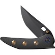 WE230371 We Knife Co Ltd Attor Framelock Pocket Knife Black/Gold 