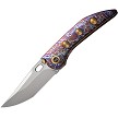 We Knife Co Ltd Attor Framelock Pocket Knife Flame - WE230372 