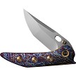WE230372 We Knife Co Ltd Attor Framelock Pocket Knife Flame 