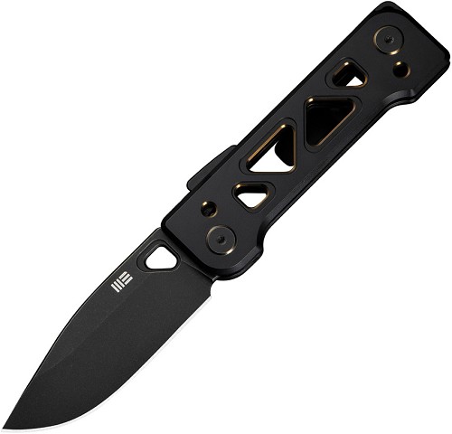 We Knife Co Ltd Tyro Superlock Pocket Knife Black/Gold - WE240011 