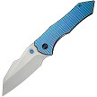 We Knife Co Ltd High-Fin XL Framelock Pocket Knife Blue - WE240102 