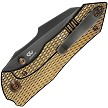 We Knife Co Ltd High-Fin XL Framelock Pocket Knife Gold - WE240103 
