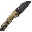 We Knife Co Ltd High-Fin XL Framelock Pocket Knife Gold - WE240103 