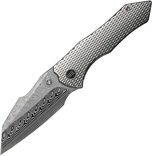 We Knife Co Ltd High-Fin XL Framelock Pocket Knife Damascus - WE24010DS1 