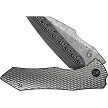 WE24010DS1 We Knife Co Ltd High-Fin XL Framelock Pocket Knife Damascus 
