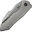 WE24010DS1 We Knife Co Ltd High-Fin XL Framelock Pocket Knife Damascus 