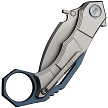 We Knife Co Ltd Tayra Framelock Pocket Knife Gray Blue - WE240692 