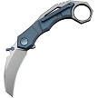 We Knife Co Ltd Tayra Framelock Pocket Knife Blue Stonewash - WE240693 