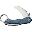 We Knife Co Ltd Tayra Framelock Pocket Knife Blue Stonewash - WE240693 