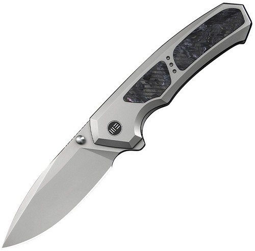 We Knife Co Ltd Corwyn Framelock Pocket Knife Black Pink Carbon Fiber - WE240882 
