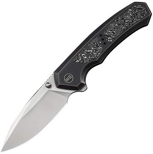 We Knife Co Ltd Corwyn Framelock Pocket Knife Aluminum Foil - WE240883 