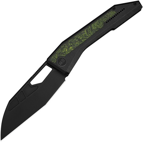 We Knife Co Ltd Inceptus Framelock Pocket Knife Green Carbon Fiber - WE250173 