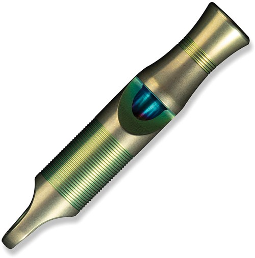 We Knife Co Ltd Titanium Whistle Green with Paracord Lanyard - WEA05CP 