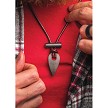 WSGNKLSPSTBK Wazoo Survival Gear Spark Survival Necklace Black 