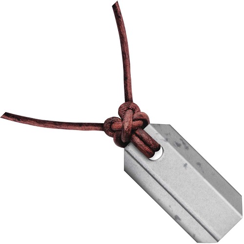 Wazoo Survival Gear Viking Whetstone Sharpener Pendant Plain - WSGNKLVKWH 