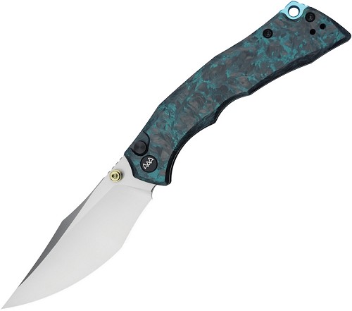 WIXCO Jugger Button Lock Pocket Knife Shredded Carbon Fiber - WXC22B 