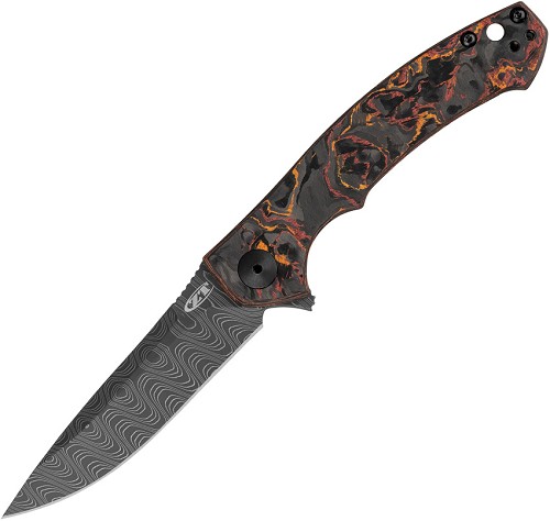 Zero Tolerance Knives Sinkevich Framelock Pocket Knife Ladder Damascus - ZT0450CFDAMS 