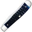 CA53980 Case Cutlery Ocean Blue Bone Gator Jig Trapper Pocket Knife 