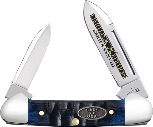 Case Cutlery Ocean Blue Bone Gator Jig Barlow Pocket Knife - CA53982 