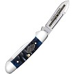 CA53982 Case Cutlery Ocean Blue Bone Gator Jig Barlow Pocket Knife 