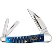 Case Cutlery Ocean Blue Bone Gator Jig Whittler Pocket Knife - CA53983 