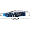CA53983 Case Cutlery Ocean Blue Bone Gator Jig Whittler Pocket Knife 