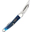 CA53983 Case Cutlery Ocean Blue Bone Gator Jig Whittler Pocket Knife 