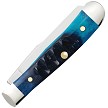 CA53984 Case Cutlery Ocean Blue Bone Gator Jig Trapper Pocket Knife 