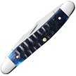 CA53985 Case Cutlery Ocean Blue Bone Gator Jig Muskrat Pocket Knife 
