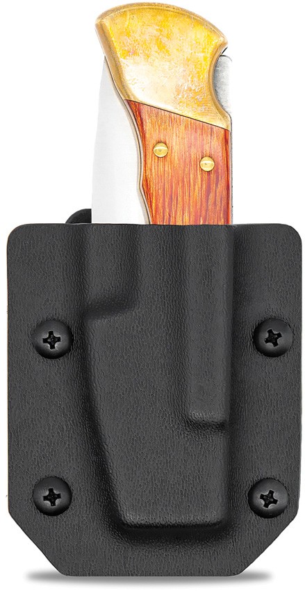 Clip & Carry Buck 110/112 Folding Knife Sheath Black - CLP110BLK 