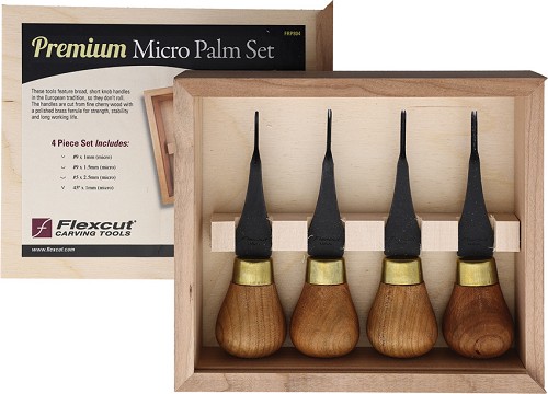 Flexcut Knives Premium Micro-Palm Set - FLEXFRP804 