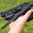 STAT117BLK StatGear Knives Ausus-Slim Linerlock Pocket Knife Black 