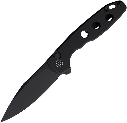 Defcon Button Lock Folder Pocket Knife Black - TD016BK 