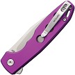 TD016PP Defcon Button Lock Folder Pocket Knife Purple 