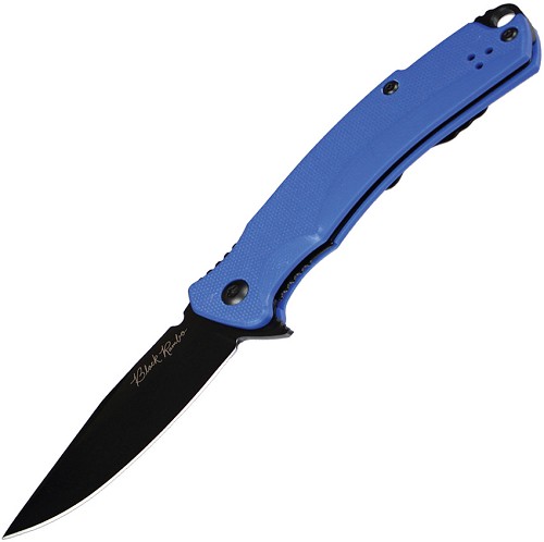 V NIVES Black Rambo Shorty Pro Linerlock Pocket Knife - VNI33GPBBL 